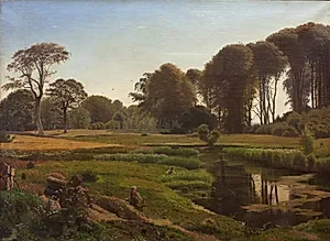 En sommerdag. Motiv fra Horneland ved Fåborg