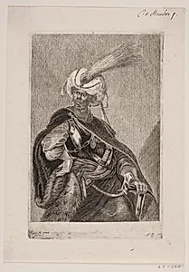 En sort afrikaner i rustning by Albert Haelwegh