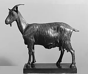 En stående ged by J.A. Jerichau (I)