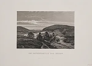 En taterfamile på heden by Adolph Kittendorff