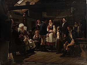 En trolovelse i Herrestad i Skåne by Niels Simonsen