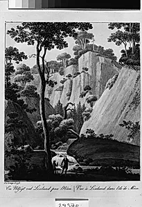 En udsigt ved Liselund på Møen by Søren L. Lange