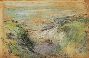 En vej mellem klitter mod havet by Claude Emile Schuffenecker
