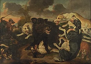 En vildsvinejagt by Juriaen Jacobsz.