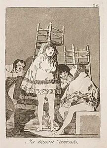 Endelig på plads by Francisco de Goya