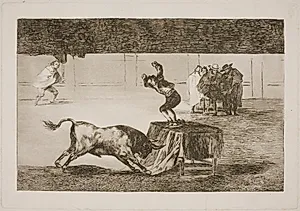 Endnu en vanvittig handling i den samme arena by Francisco de Goya