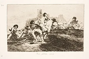 Endnu kan de gøre nytte (24) by Francisco de Goya