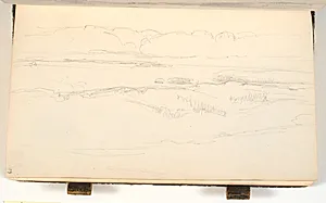 Eng- eller fjordlandskab by P.C. Skovgaard