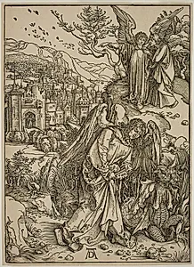 Englen viser Johannes det ny Jerusalem by Albrecht Dürer