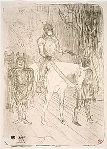 Entrée de Brasseur, dans Chilpéric by Henri de Toulouse-Lautrec