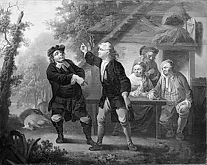 Erasmus Montanus, III akt, 3. scene by C.A. Lorentzen