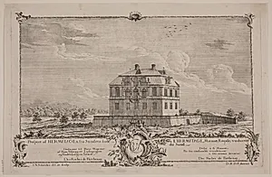 Eremitagen, fra søsiden by J.N. Schrøder