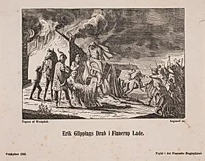 "Erik Glippings drab i Finnerup lade"