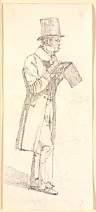 Erling Eckersberg, tegnende by Christen Købke