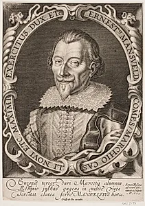 Ernst, greve af Mansfeld by Simon de Pas