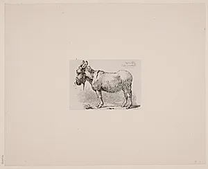 Et æsel, plaget af fluer by Johan Thomas Lundbye