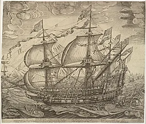Et af Christian IV's orlogsskibe