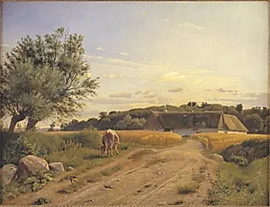 Et boelsted ved Lodskov nær Vognserup by Johan Thomas Lundbye