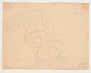 Et bondehus by Jørgen V. Sonne