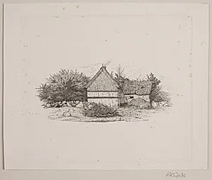 Et bondehus by Vilhelm Kyhn