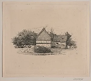 Et bondehus by Vilhelm Kyhn
