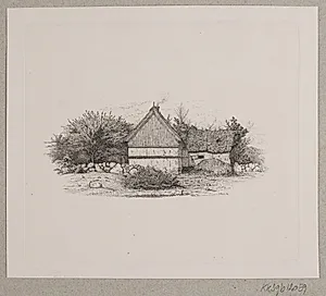 Et bondehus by Vilhelm Kyhn