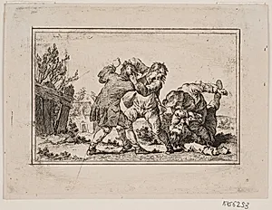 Et bondeslagsmål by Georg Haas