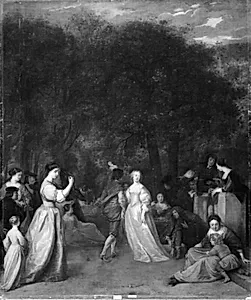 Et danseselskab by Gerard Pietersz. van Zijl