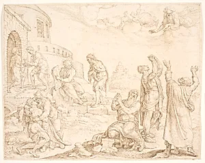 Et dimitte nobis (og forlad os) by Maarten van Heemskerck