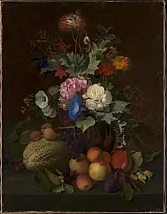 Et frugt- og blomsterstykke by O.D. Ottesen