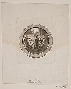 Et gæstebud, en af tre tondevingnetter by Gerhard Ludvig Lahde