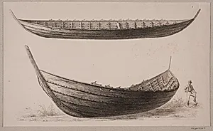Et gammelt nordisk skib by Julius Magnus-Petersen