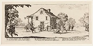 Et herberg plyndres by Jacques Callot