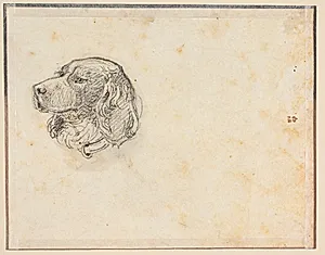 Et hundehoved by Constantin Hansen