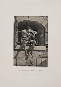 Et italiensk fængselsvindue by Adolph Kittendorff