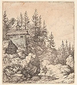 Et kapel by Allaert van Everdingen