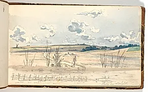 Et landskab by Martinus Rørbye