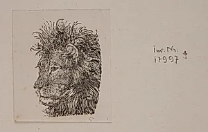 Et løvehoved by Niels Skovgaard