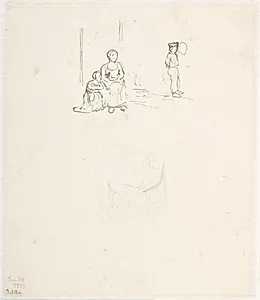 Et par små figurudkast by Dankvart Dreyer