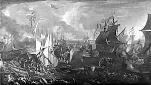 Et søslag by Pieter de Molijn