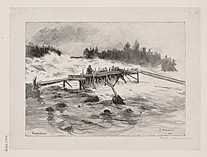 Et vandfald. Vallinkoski