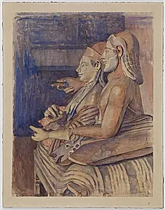 Etruskisk sarkofag i Louvre