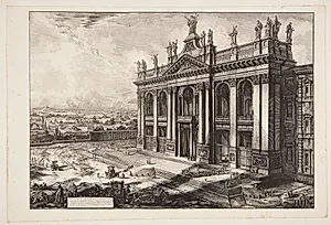 Facaden af S. Giovanni in Laterano by Giovanni Battista Piranesi