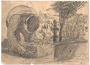Fader hæger moders grav by Poul S. Christiansen