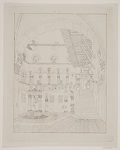 Fængselsgård i Palazzo del Bargello