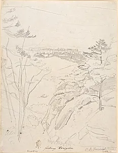 Fæstningen Königstein set fra Lilienstein