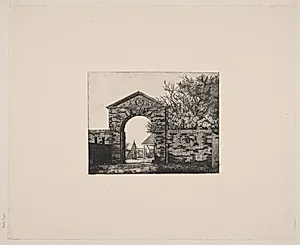 Fæstningsporten ved Rysensten by Thorald Læssøe