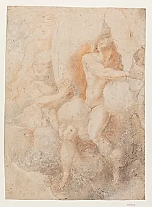 Fanger bringes frem for en feltherre by Agostino Carracci
