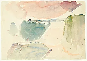 Farvestudie til Langelinie-billedet by Edvard Weie