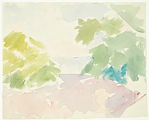 Farvestudie til Langelinie-billedet by Edvard Weie